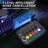 5-Channel Live Sound Card Audio Mixer F11 Professional Studio Recording Kit Podcast Accessories Parts DJ Recording Equipment