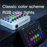 5-Channel Live Sound Card Audio Mixer F11 Professional Studio Recording Kit Podcast Accessories Parts DJ Recording Equipment