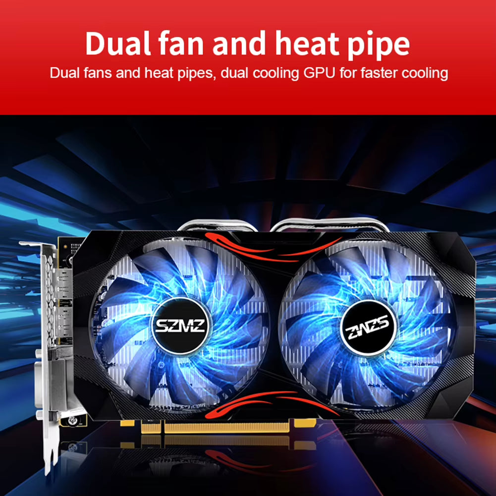 RX 580 GDDR5 Desktop Computer Gaming Graphics Card 1GB-8GB Placa De Video GT1030 GT730 GT610 GT210 GTX650 Video Card