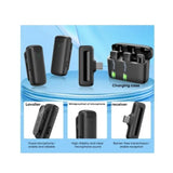 Wireless Lavalier Microphones for Iphone Ipad Leereel Plug and Play Lapel Mic with Charging Case for Interview Video Recording Tiktok Live Stream Noise Reduction