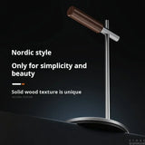 Headphone Stand Headset Holder Earphone Stand with Aluminum & Walnut Wood Desk Gaming Headphone Hook for VR