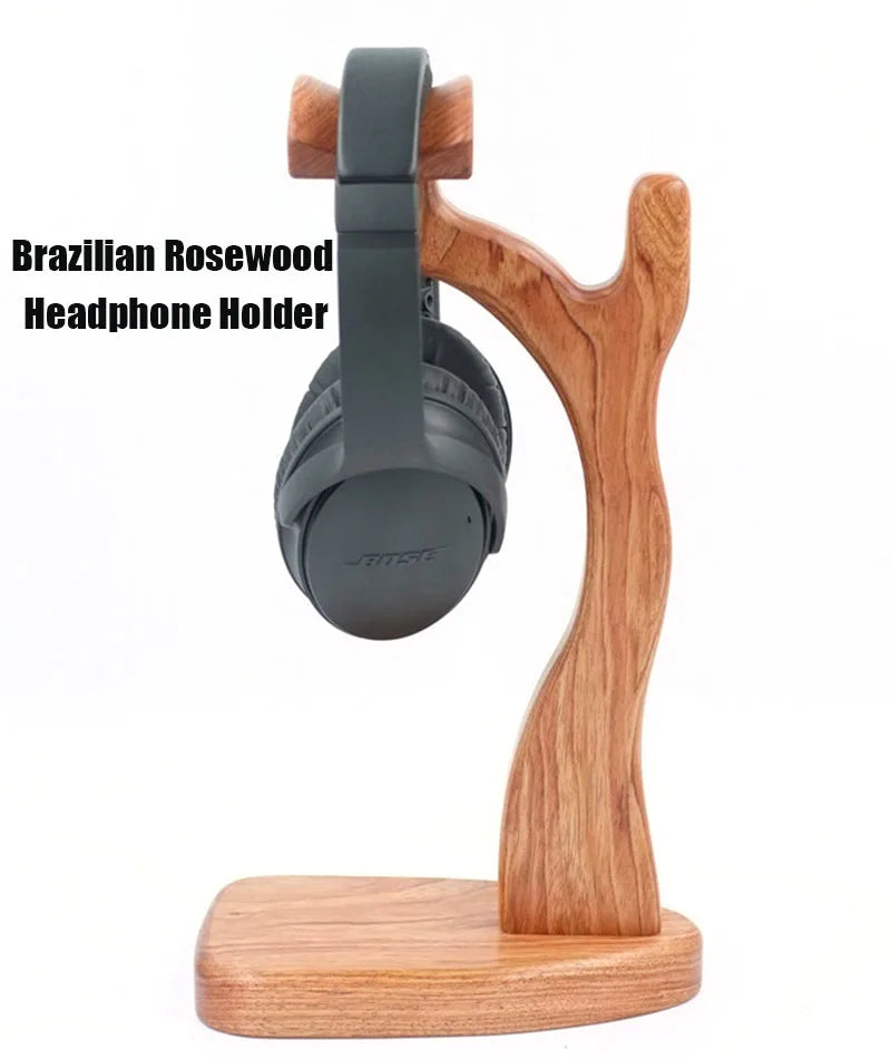 Classic Wooden Heaphones Holder Universal Earphone Hanger Stand Headset Desktop Display Shelf for Gaming Headphone