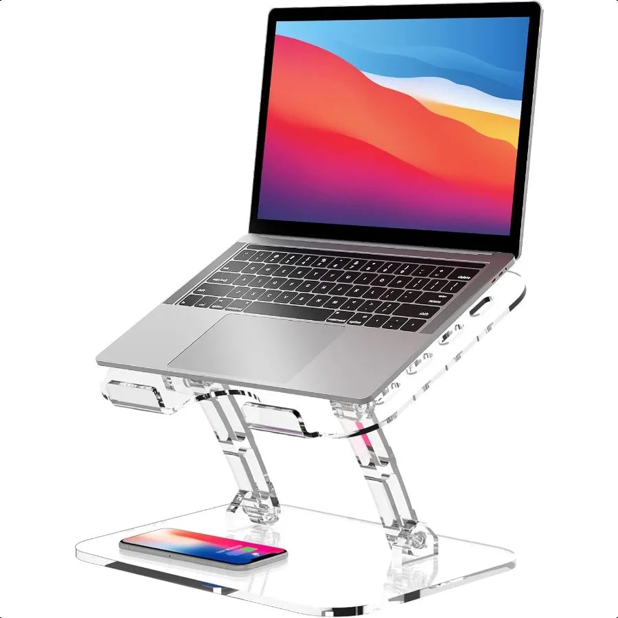 Adjustable Foldable Laptop Stand Portable Ergonomic Computer Stand for Laptop Compatible with 10 to 15.6 Inches Notebook Comput
