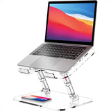 Adjustable Foldable Laptop Stand Portable Ergonomic Computer Stand for Laptop Compatible with 10 to 15.6 Inches Notebook Comput