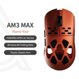 AJAZZ AM3 Pro Max Triple Mode Wireless Gaming Mouse Paw3950 Apex Sensor Magnesium Lightweight Custom Edition Gaming Mouse