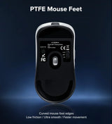 Kysona M617 8khz Wireless Bluetooth Lightweight Gaming Mouse PAW3395 26000DPI Low Latency Rechargeable Wired Gaming Mouse