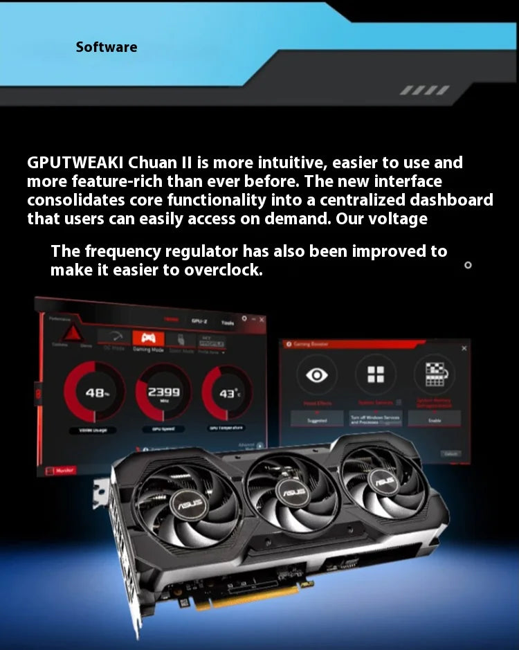 ASUS Graphics Card ATS RX7650GRE O8G Graphics Card AMD Video Memory 2K High Refresh Rate Gaming Video Card placa de vídeo