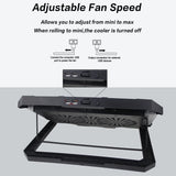 Laptop Cooling Pad,12"-17"Laptop Cooler,Gaming Laptop Cooling Stand, Wind Speed Adjustable, 2 USB Powered Laptop Fan Cooling Pad