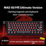 FGG Madlions Mad60 HE Mad68 Pro HE E-sports Magnetic Switch Mechanical Keyboard RGB Wired Hot Swap 8K Customized Gaming Keyboard