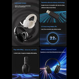 AULA S6 Gaming Headphone Wireless Bluetooth Wired Head-mounted Headsets with Mic Custom Lightweight Desktop Laptop Computer