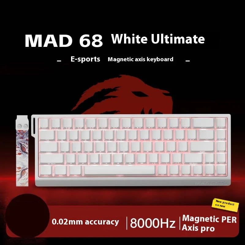 MADLIONS MAD 60HE Keyboard Magnetic Switch MAD68HE Rapid Trigger Wired Gaming Keyboard Hotswap Custom Keyboard Gamer Accessories