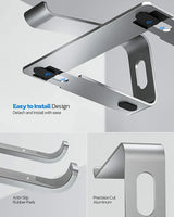 Vertical Laptop Stand Aluminum Computer Stand Detachable Laptop Riser Notebook Holder Stand Compatible with MacBook Air Pro