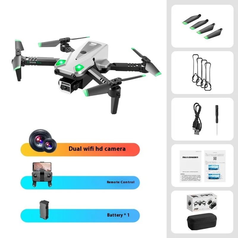 Mini Drone High Definition Aerial Photography  Vehicle Quad Axis Obstacle Avoidance Remote Control Airplane Children Toy