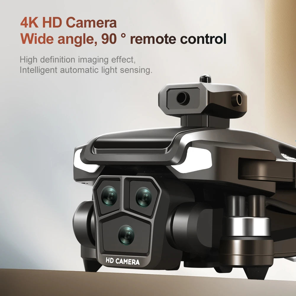 Drone 4K HD Brushless Motor Avoidance Drones with 4.5" Screen On Control Dual Cameras Quadcopter Gifts For Children and Adults