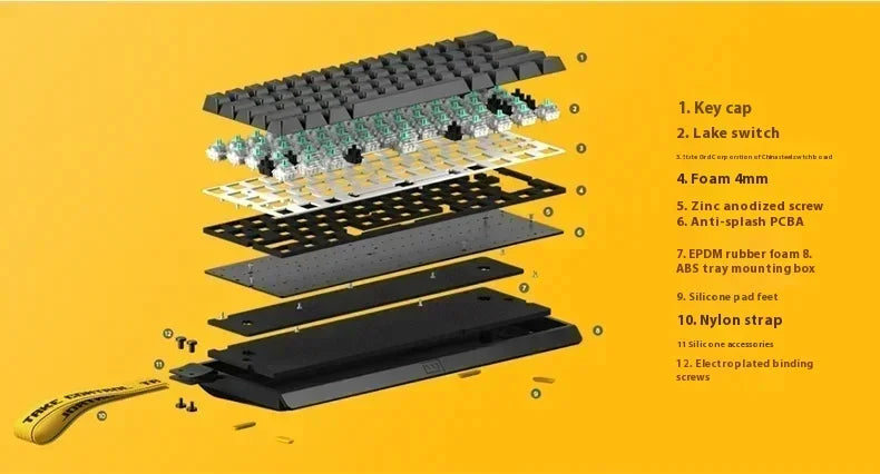 Wooting 60he + 80he Magnetic Axis Mechanical Keyboard Low Delay Full Dynamic Simulation Esports Level Game Keyboard Laptops