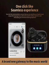 AEMIZ pro Touch Screen  Wireless Headset TWS   Bluetooth Earphone HIFI Gaming Headphone Long Battery life