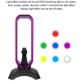 Multifunctional RGB Gaming Headphone Stand RGB Gaming Headphone Stand Computer Headset Stand Holder For Gamers Gaming Earphone