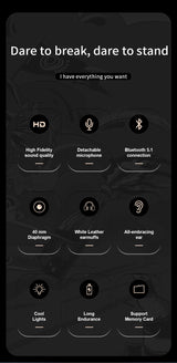 POLVCDG Bluetooth Headphone Gaming Headphone Noise cancelling headphone with microphone for mobile phone PC Android, IOS