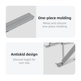 Aluminum Laptop Stand Holder Riser Computer Tablet Stand Desktop Holder Compatible with 10-15.6” MacBook,iPad, HP, Dell, Lenovo