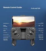 Mini Drone High Definition Aerial Photography  Vehicle Quad Axis Obstacle Avoidance Remote Control Airplane Children Toy