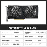 Yeston RTX 4060 RTX 4060 TI 8G Gaming Graphics Card 8G GDDR6 128-bit PCI-E 4.0 HDMI 8Pin Desktop Video Card placa de video