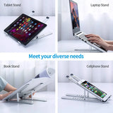 Metal Portable Foldable Laptop Stand Adjustable Notebook Holder Aluminum Support For Macbook Pro Air Computer Tablet Base Desk
