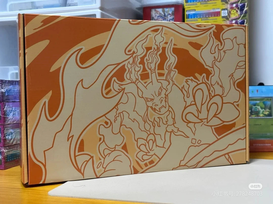 Pokemon Card Simplified Original Chinese Ptcg Charizard Vmax Fight Gift Box Trading Cards Game Children Gifts Xmas Gift
