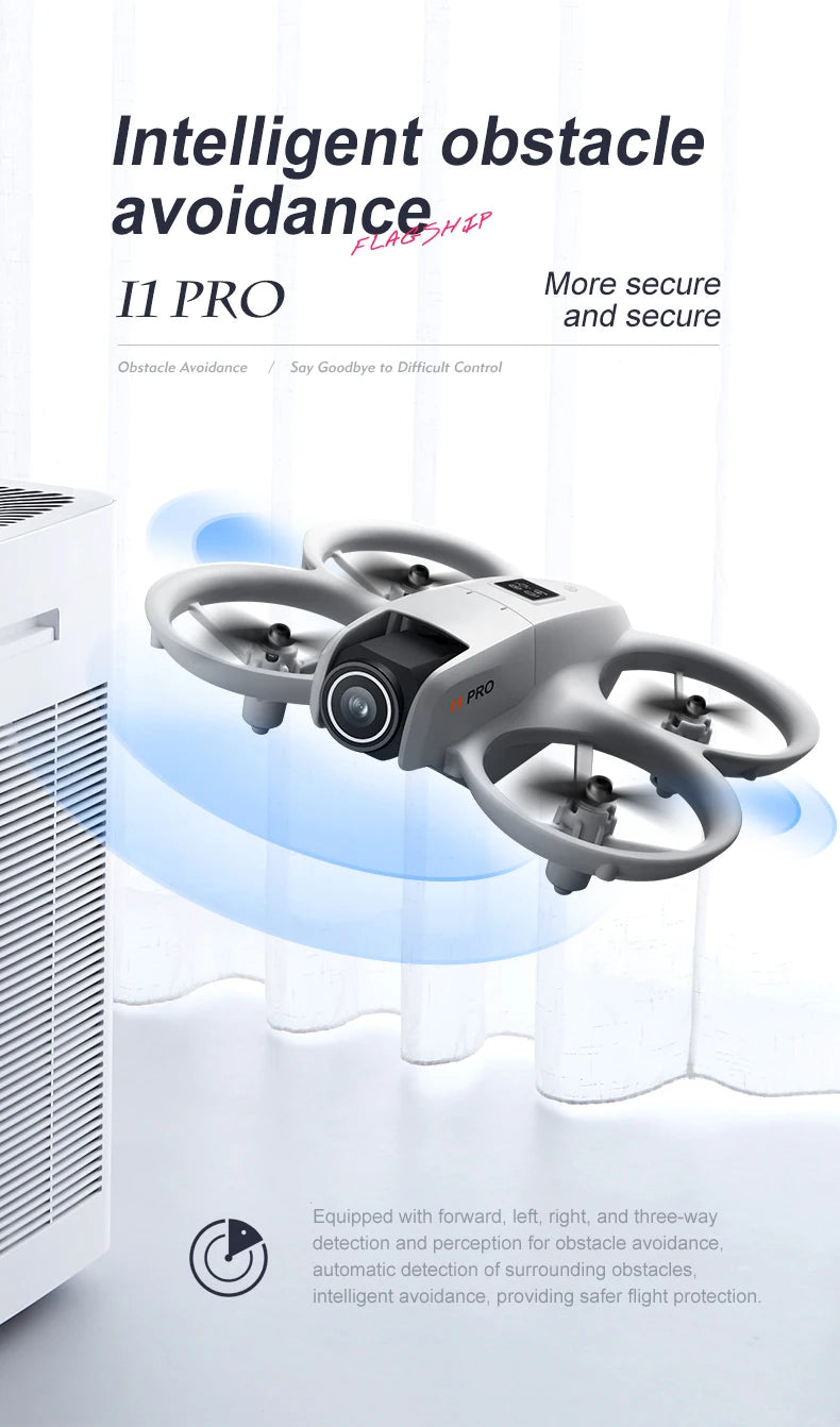 Mini Drone Dual Camera 8K HDAerial Aircraft Obstacle Avoidance UAV Fixed Remote Control Airplane Gift Toys Toy airplane