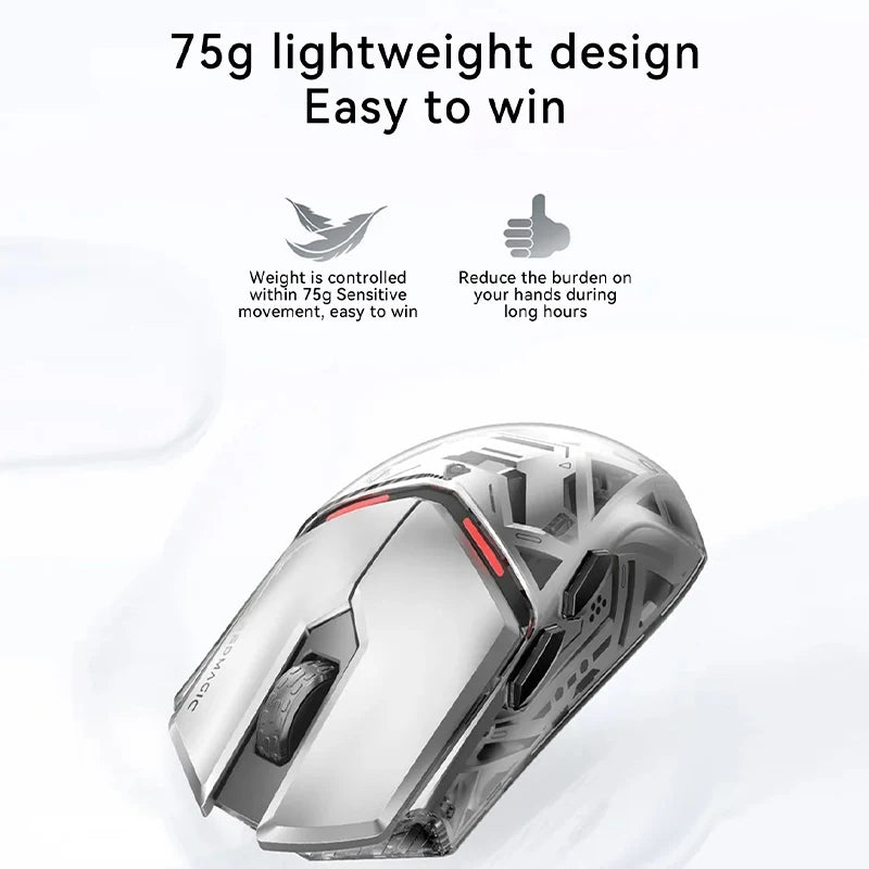 Redmagic gaming Mouse 1S Wired/Wireless/Bluetooth PAW3395 RGB Ergonomics Lightweight Driver Customization Gaming Mouse