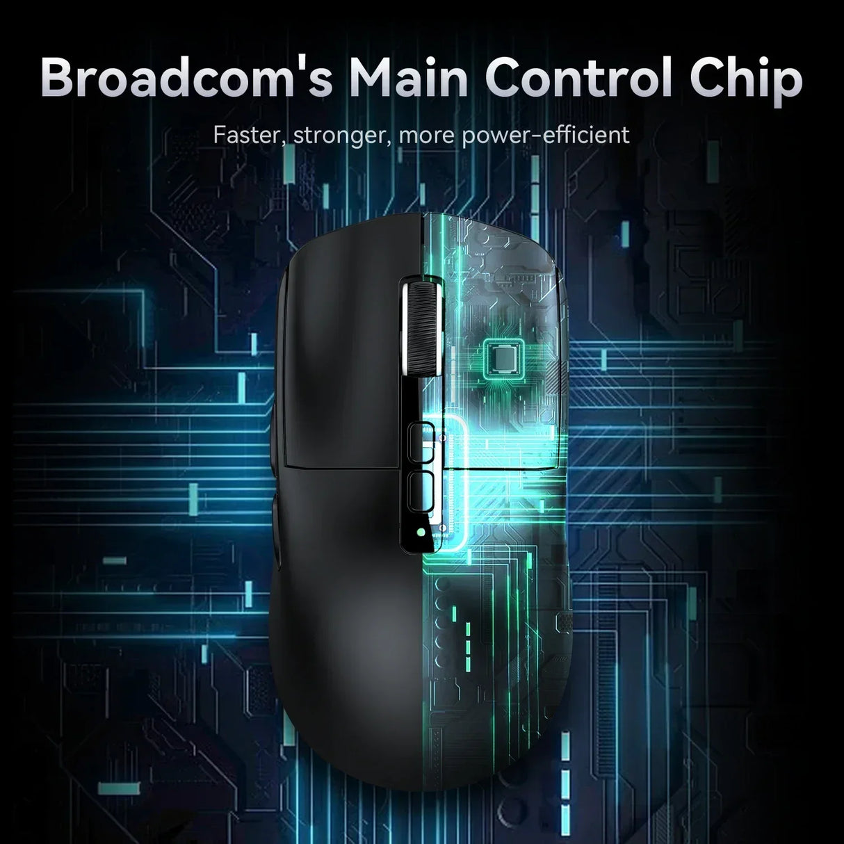 Attack Shark X6 PAW3395 Bluetooth Gaming Mouse , Tri-Mode Connection, RGB Touch Magnetic Charging Base, Macro Gaming Mouse