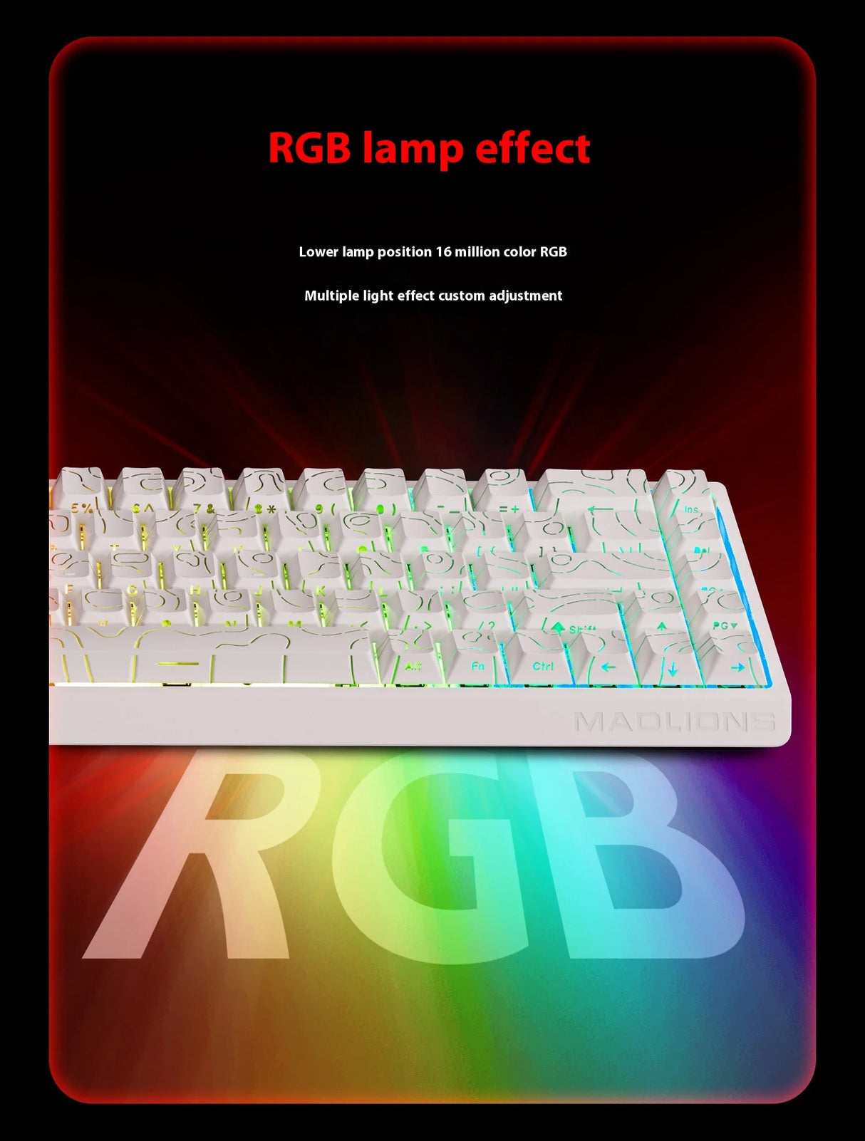MADLIONS MAD 60HE Keyboard Magnetic Switch MAD68HE Rapid Trigger Wired Gaming Keyboard Hotswap Custom Keyboard Gamer Accessories