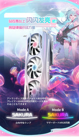 Yeston RX 9070XT-16G GDDR6 256bit Graphics Card 20Gbps 2518MHz Navi48/4nm  Sakura Eye Water Atlantis OC
