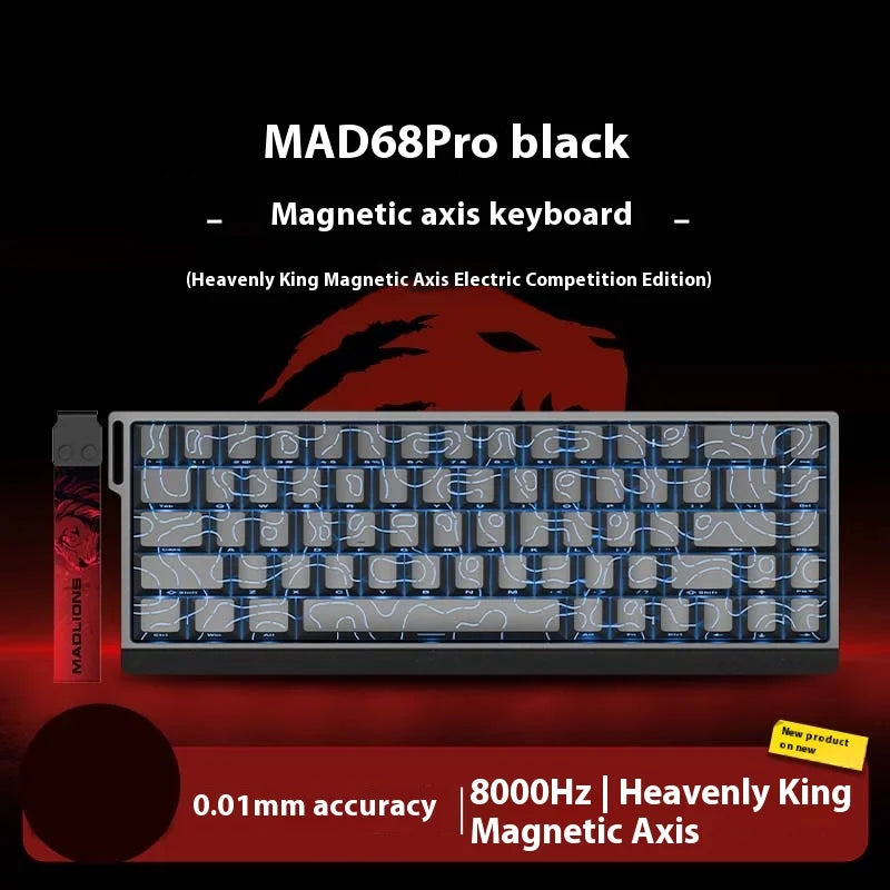 MADLIONS MAD 60HE Keyboard Magnetic Switch MAD68HE Rapid Trigger Wired Gaming Keyboard Hotswap Custom Keyboard Gamer Accessories