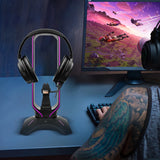 Multifunctional RGB Gaming Headphone Stand RGB Gaming Headphone Stand Computer Headset Stand Holder For Gamers Gaming Earphone