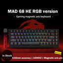 FGG Madlions Mad60 HE Mad68 Pro HE E-sports Magnetic Switch Mechanical Keyboard RGB Wired Hot Swap 8K Customized Gaming Keyboard