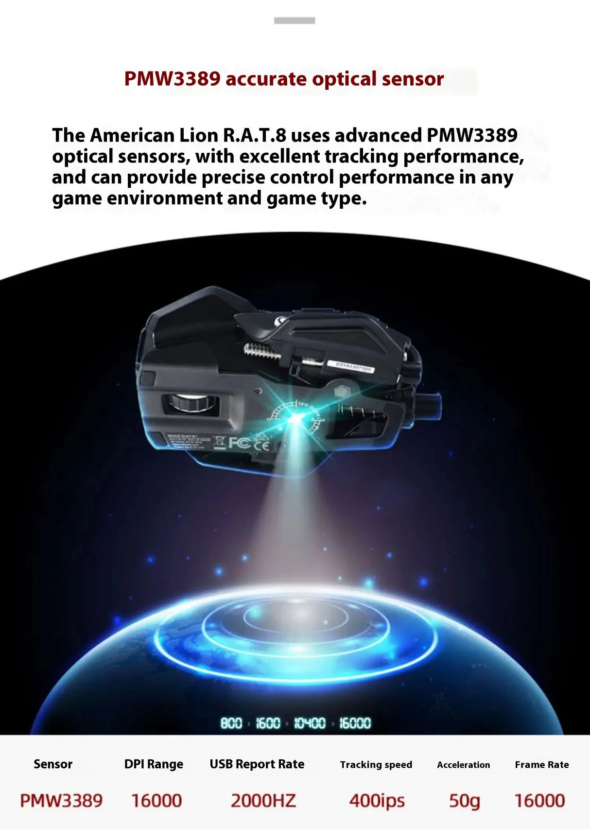 Madcatz Rat8+ Mouseesports Gaming Rat Pro X3 Wired Mechanical Mouse 11 Keys Programming Button Mice Pmw3389 Comfortable Custom