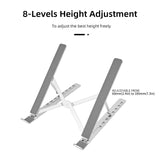 Aluminum Laptop Stand Holder Riser Computer Tablet Stand Desktop Holder Compatible with 10-15.6” MacBook,iPad, HP, Dell, Lenovo