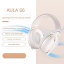 AULA S6 Gaming Headphone Wireless Bluetooth Wired Head-mounted Headsets with Mic Custom Lightweight Desktop Laptop Computer