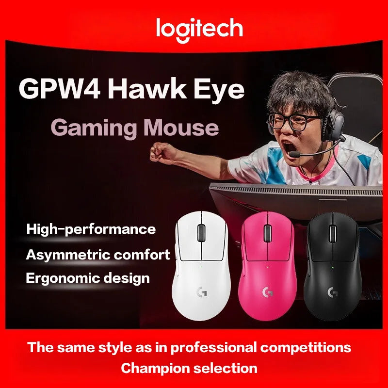Logitech PRO X SUPERLIGHT 2 DEX GPW4 Wireless Gaming Mouse Lightweight ROSE FINCH Hawkeye Gaming Mouse