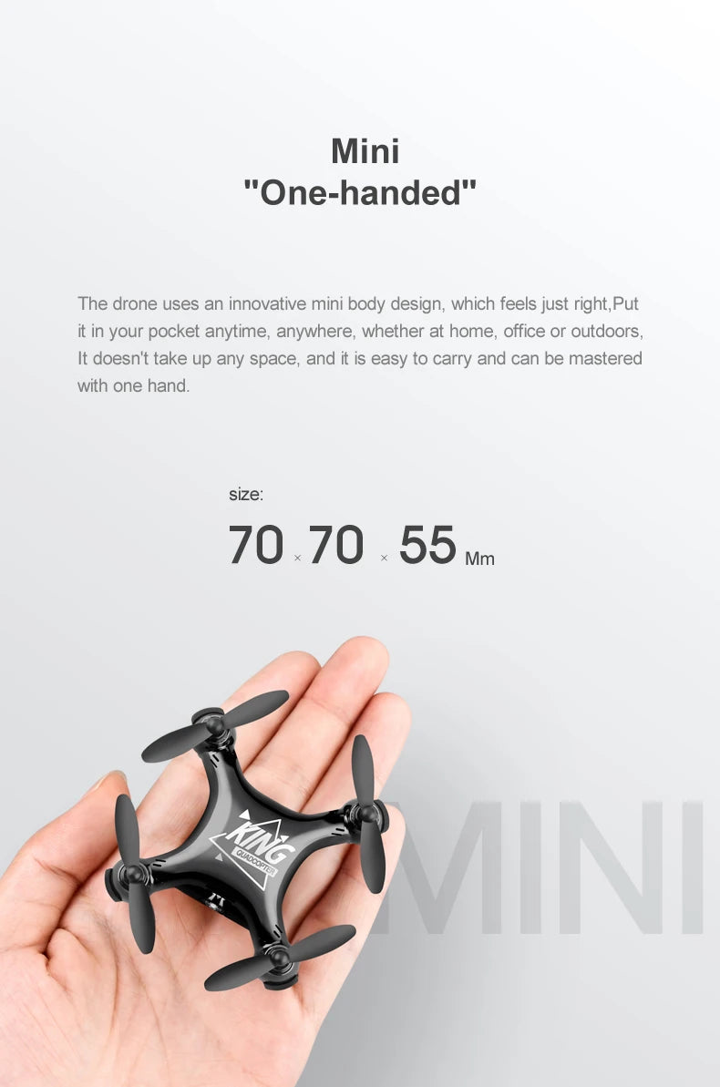 Mini Drone Movie Quality Photography Remote Control Aircraft Aircraft Helicopter Kid Children's Toy Gift