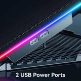 Laptop Cooling Pad Gaming Laptop Cooler, Laptop Fan Cooling Stand, 13 Quiet Cooling Fans for 15.6-17.3-Inch Laptops,