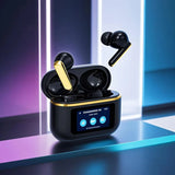 AEMIZ pro Touch Screen  Wireless Headset TWS   Bluetooth Earphone HIFI Gaming Headphone Long Battery life