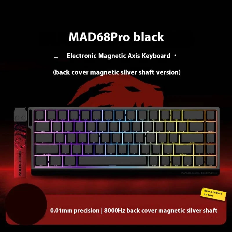 MADLIONS MAD 60HE Keyboard Magnetic Switch MAD68HE Rapid Trigger Wired Gaming Keyboard Hotswap Custom Keyboard Gamer Accessories