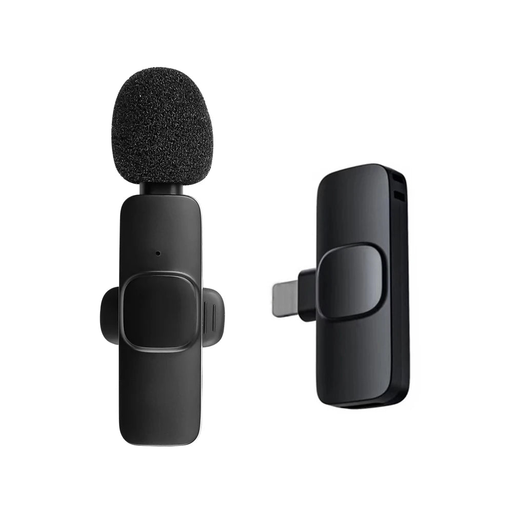 Wireless Microphone Lavalier Microphone Live Broadcast Game Mic Noise Cancelling Audio Video Recording Mini for Phone Android