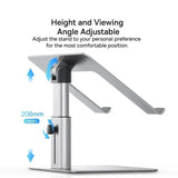 Laptop Stand Holder for PC Macbook Air Pro Aluminum Alloy Foldable Vertical Notebook Stand Laptop Support Laptop Stand