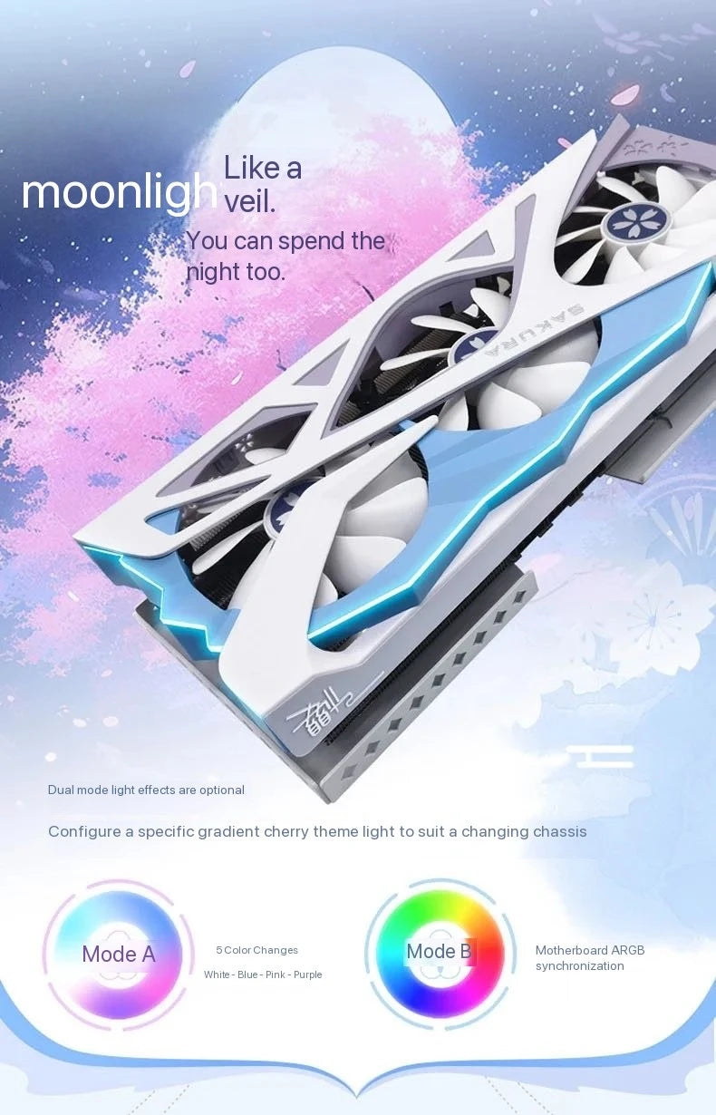Yeston RX 9070XT-16G OC GDDR6 256bit 20Gbps Graphics Card 2518MHz Esports live video editing game graphics card