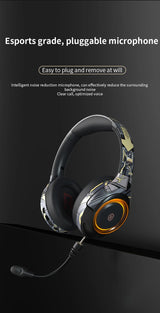 POLVCDG Bluetooth Headphone Gaming Headphone Noise cancelling headphone with microphone for mobile phone PC Android, IOS