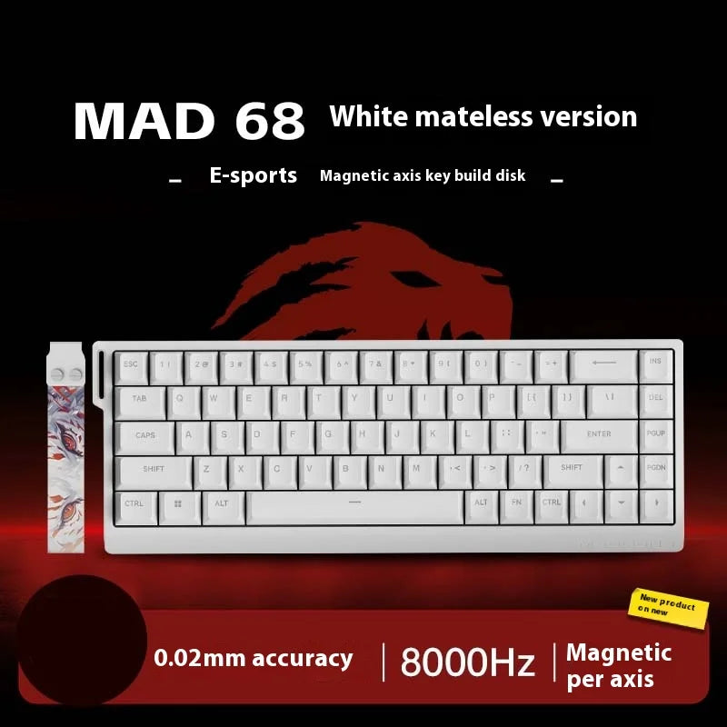 MADLIONS MAD 60HE Keyboard Magnetic Switch MAD68HE Rapid Trigger Wired Gaming Keyboard Hotswap Custom Keyboard Gamer Accessories