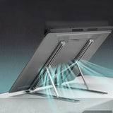 Aluminum Laptop Stand Holder Riser Computer Tablet Stand Desktop Holder Compatible with 10-15.6” MacBook,iPad, HP, Dell, Lenovo