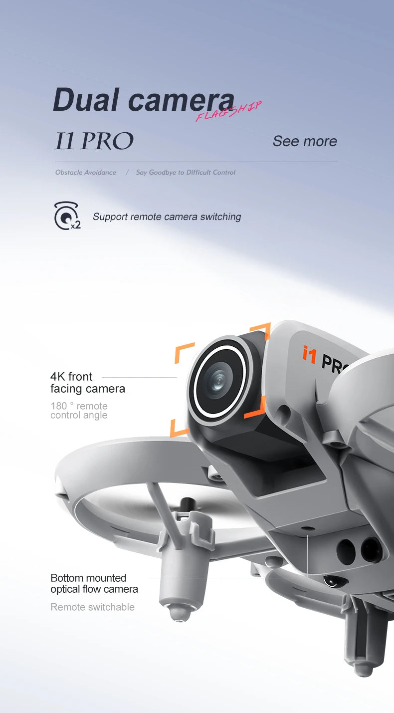Mini Drone Dual Camera 8K HDAerial Aircraft Obstacle Avoidance UAV Fixed Remote Control Airplane Gift Toys Toy airplane